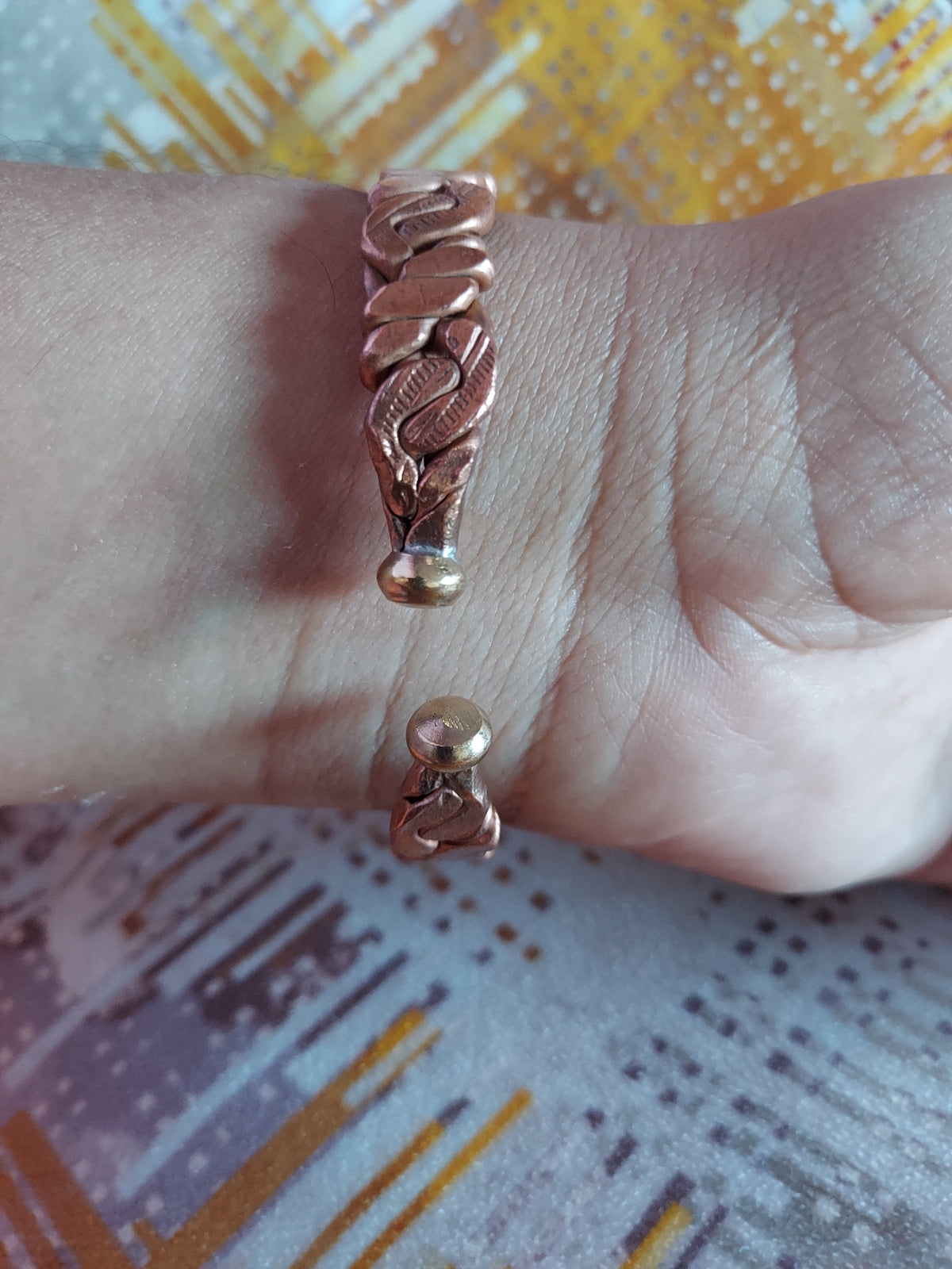 Bronze Twisted Copper Bracelet