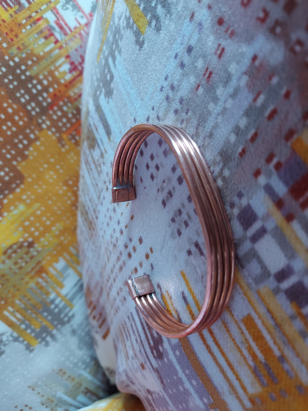 Bronze Braided Copper Bracelet