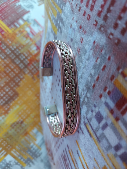 Bronze Multi-Line Copper Bracelet