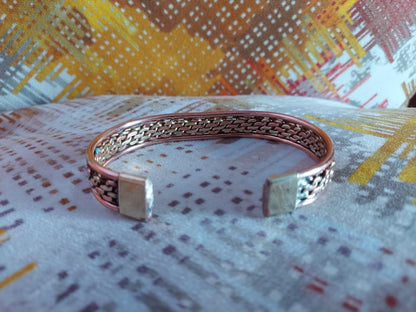 Bronze Multi-Line Copper Bracelet