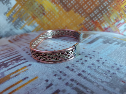 Bronze Multi-Line Copper Bracelet