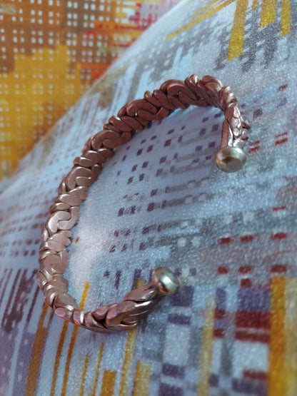Bronze Twisted Copper Bracelet