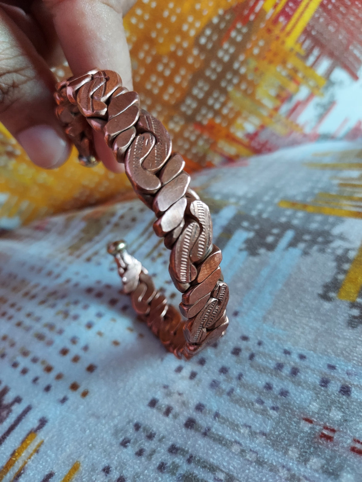 Bronze Twisted Copper Bracelet