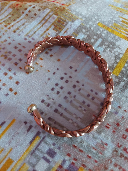 Bronze Twisted Copper Bracelet