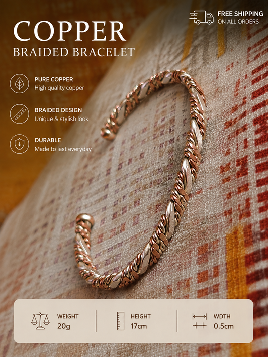 Bronze Diamond Pattern Gold Bangle
