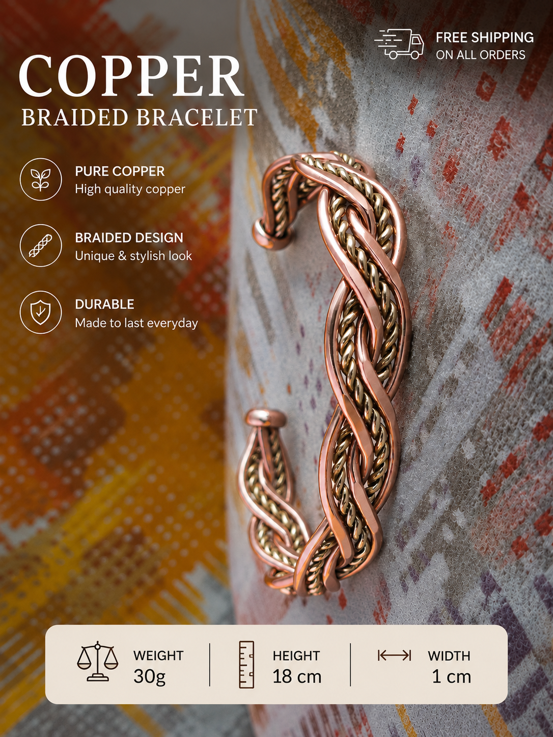 Bronze Gold Link Bracelet